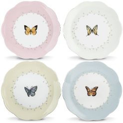 Alternative view of Lenox Fine Lenox Fine Butterfly Meadow 4-Piece Dessert Set