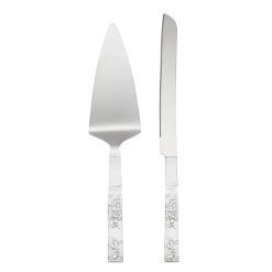 Lenox Fine Lenox Fine Silver Peony 2-Piece Dessert Set