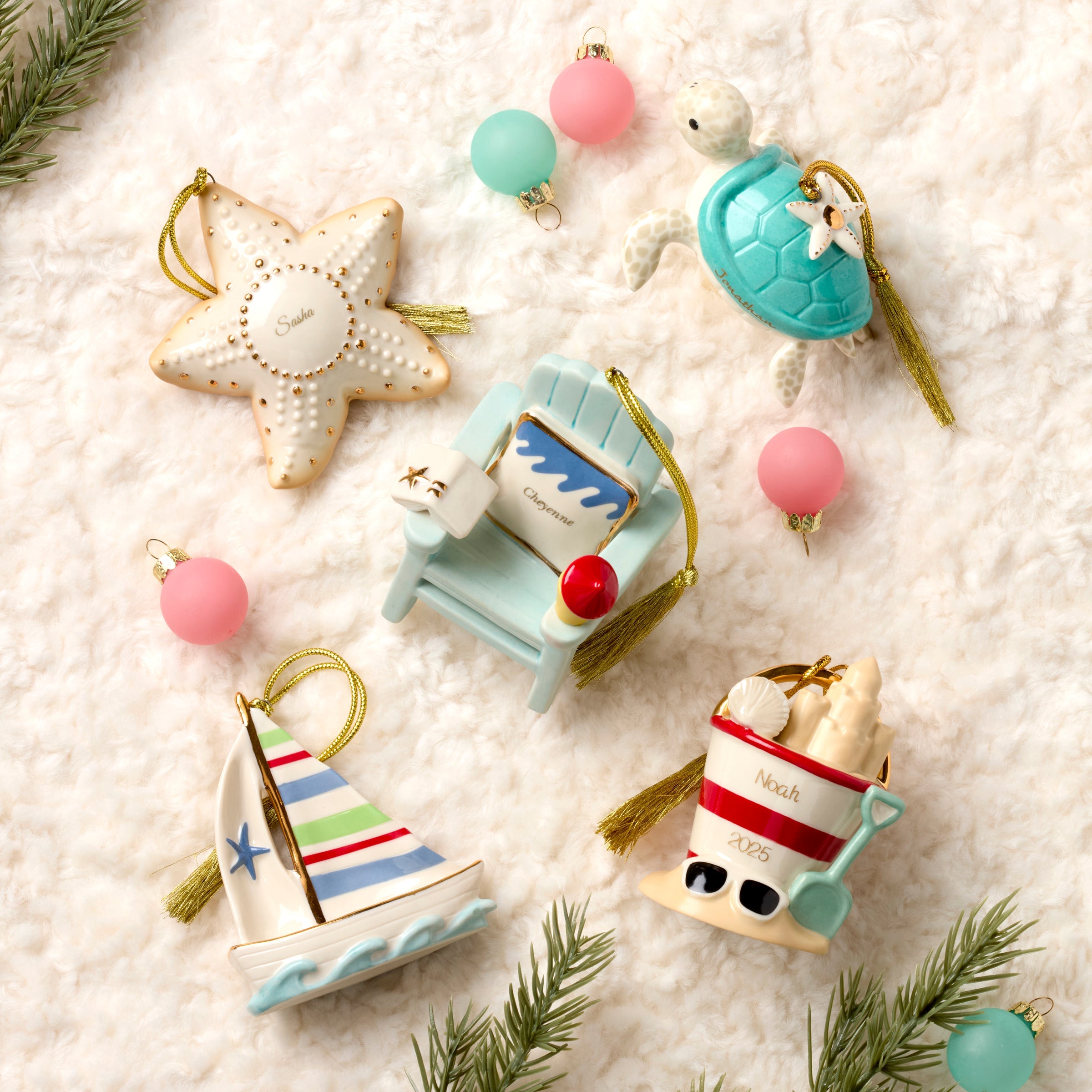 Lenox Fine Lenox Fine Personalized Sailboat Ornament - Image 3