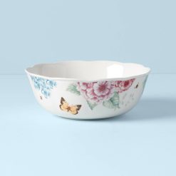 Alternative view of Lenox Fine Lenox Fine Butterfly Meadow Hydrangea Large Serving Bowl