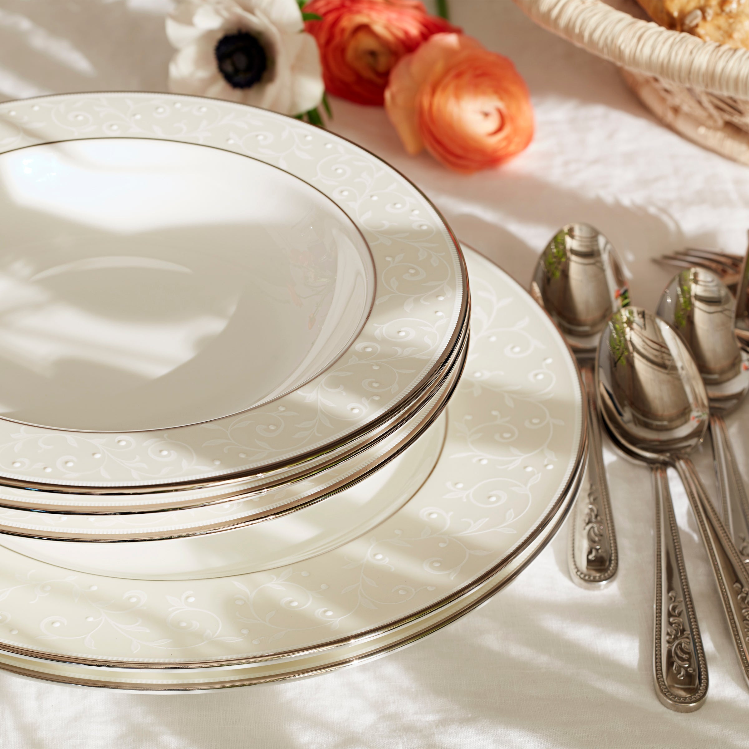 Lenox Fine Lenox Fine Opal Innocence 3-Piece Place Setting - Image 2