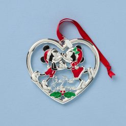 Lenox Fine Lenox Fine 2026 Our 1st Christmas Mickey & Minnie Mouse Metal Ornament