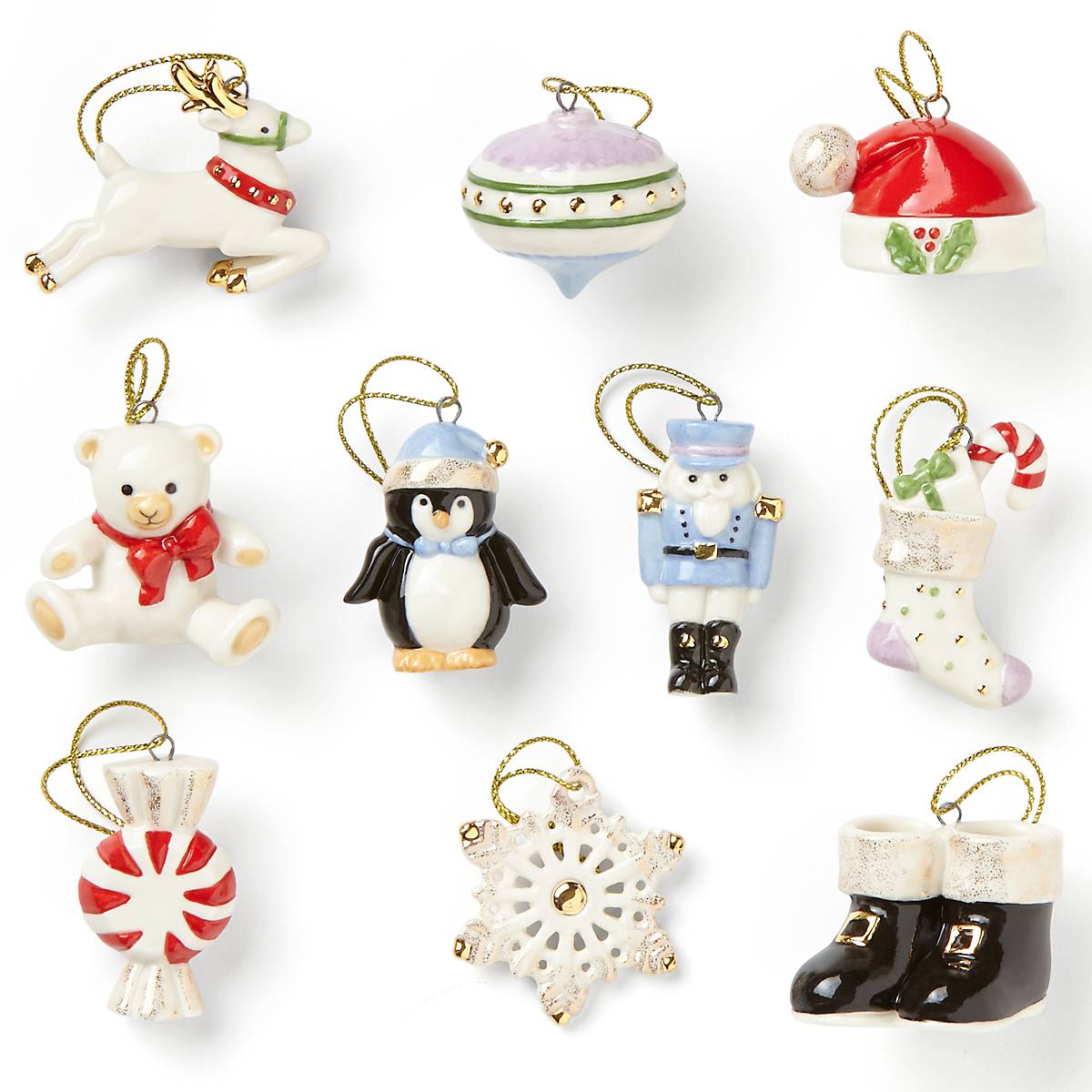 Lenox Fine Lenox Fine Christmas Memories 10-Piece Mini Ornament Set - Image 3