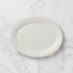 Lenox Fine Lenox Fine French Perle Groove White Platter