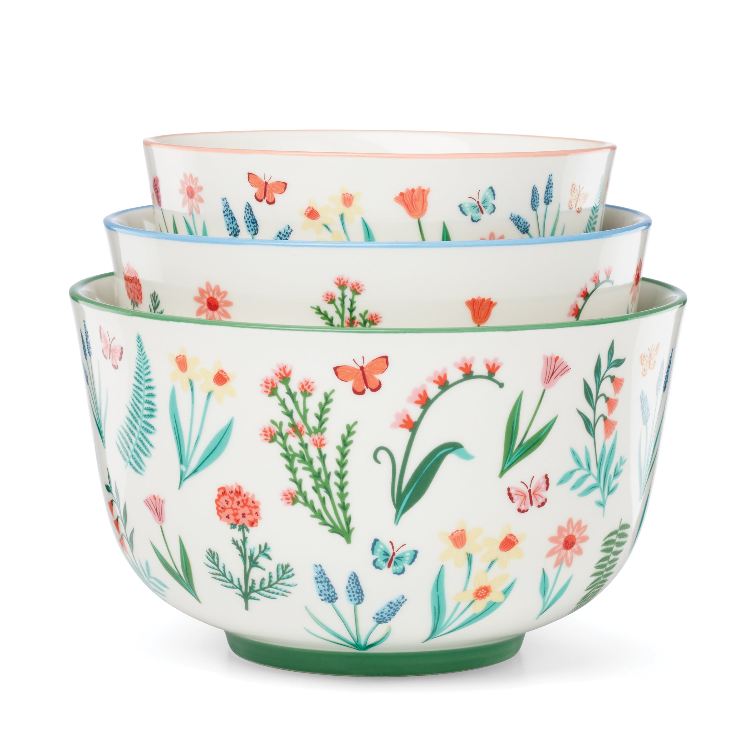 Lenox Fine Lenox Fine First Blooms 3-Piece Nesting Bowl Set - Image 3