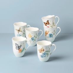 Lenox Fine Lenox Fine Butterfly Meadow Mugs, Set of 6