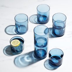 Alternative view of Lenox Fine Lenox Fine Tuscany Classics Stackable Blue Tall Glasses, Set of 4