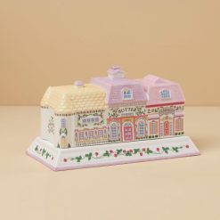 Lenox Fine Lenox Fine Lenox Spice Village Covered Butter Dish