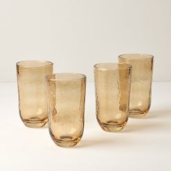 Lenox Fine Lenox Fine Homespun Amber Tall Tumbler - Set Of 4