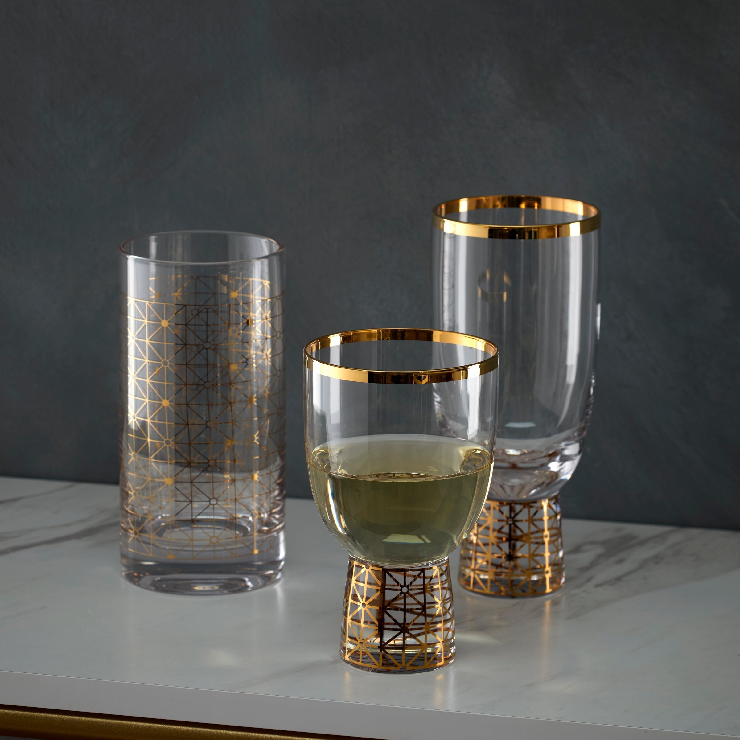 Lenox Fine Lenox Fine Tuscany Classics Gold Dust Highball Glasses, Set of 4 - Image 4