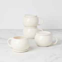 Lenox Fine Lenox Fine Quirk Mugs with Coaster, Set of 4