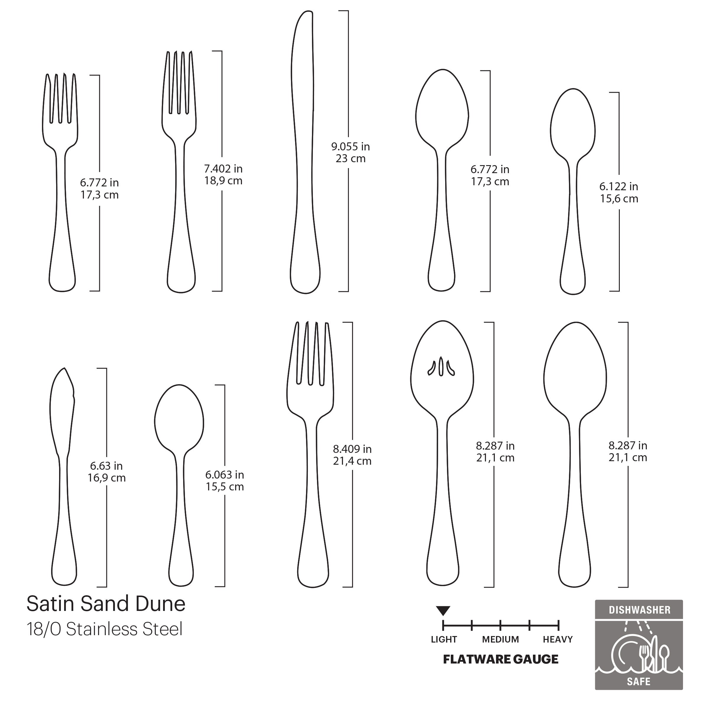 Lenox Fine Lenox Fine Satin Sand Dune 45-Piece Flatware Set - Image 3