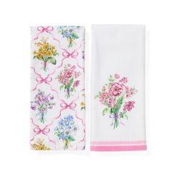 Lenox Fine Lenox Fine Bouquet Ribbon Kitchen Towels, Set of 2