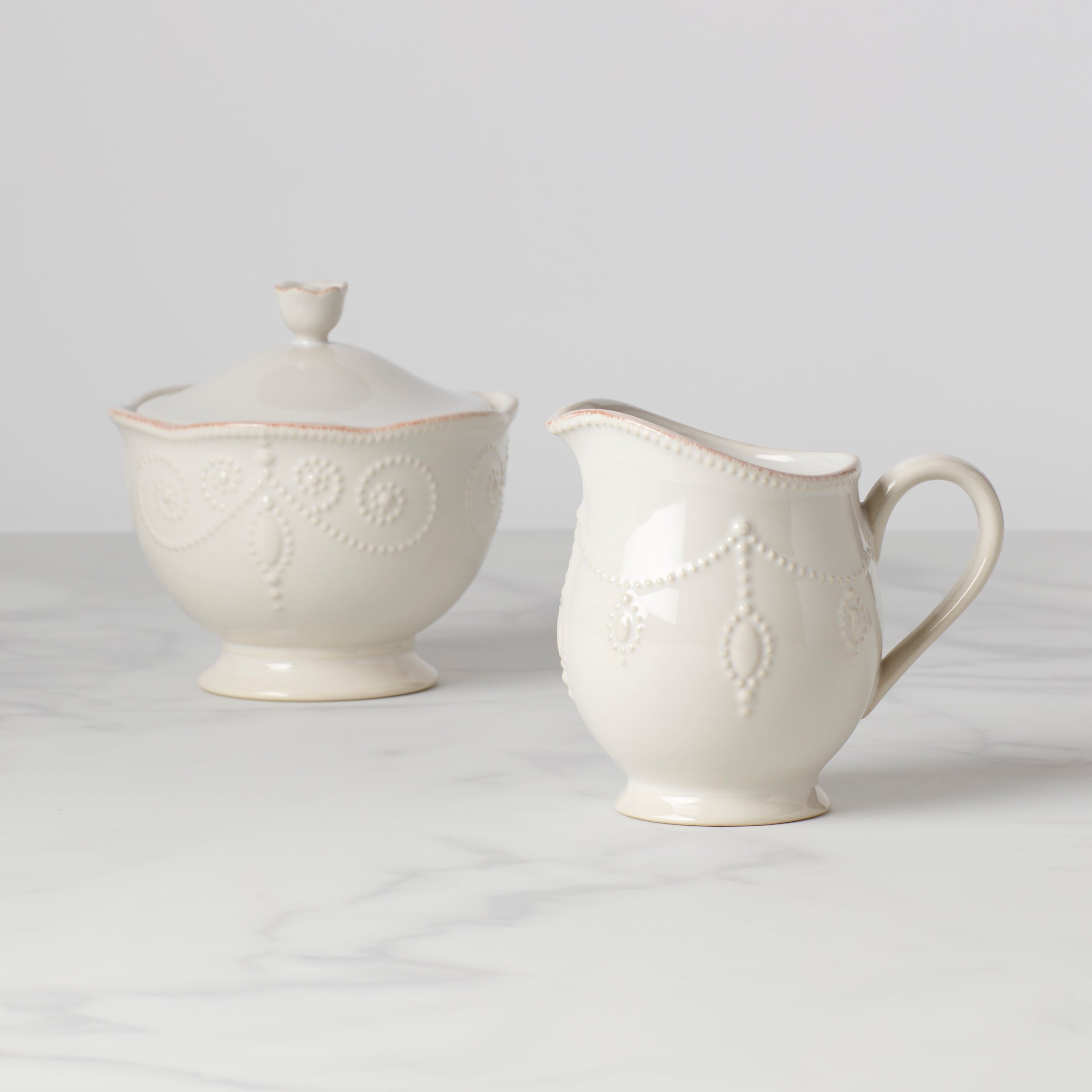 Lenox Fine Lenox Fine French Perle White Sugar & Creamer