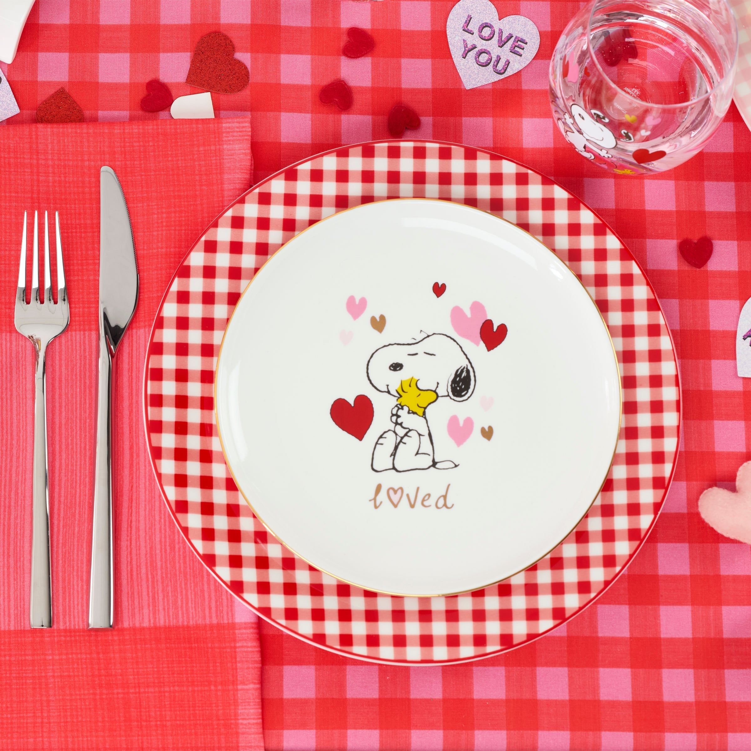 Lenox Fine Lenox Fine Snoopy Valentine's Day Accent Plates, Set of 4 - Image 6