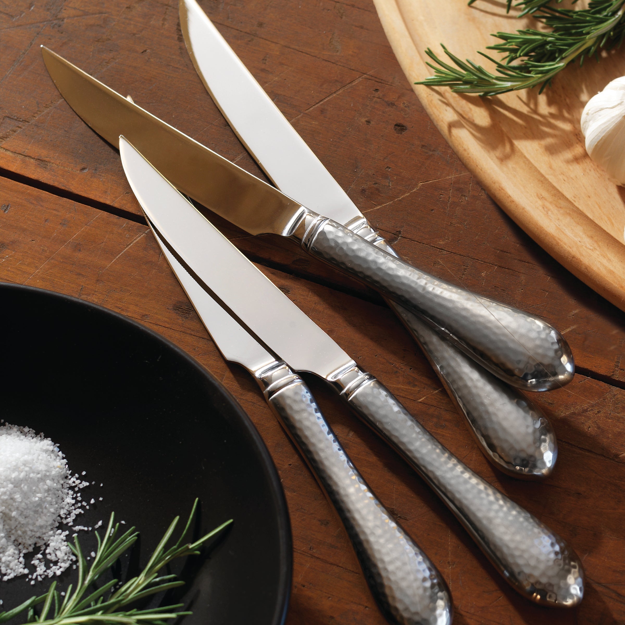 Lenox Fine Lenox Fine Hammered Antique Steak Knives, Set of 4 - Image 2