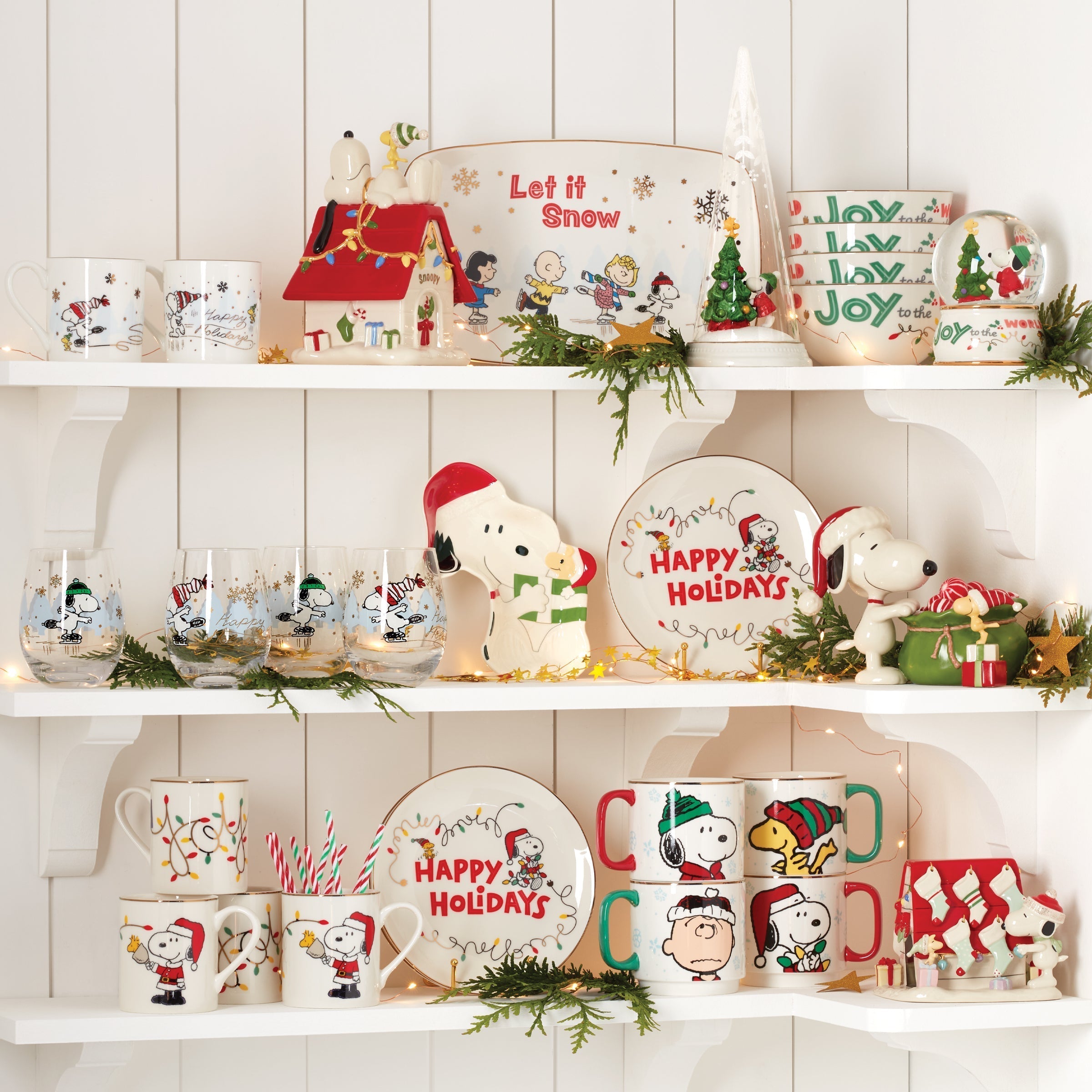 Lenox Fine Lenox Fine Snoopy Christmas All-Purpose Bowls, Set of 4 - Image 3