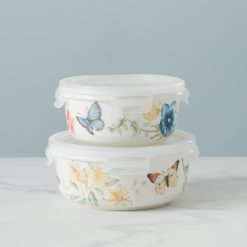Alternative view of Lenox Fine Lenox Fine Butterfly Meadow Small Round Container