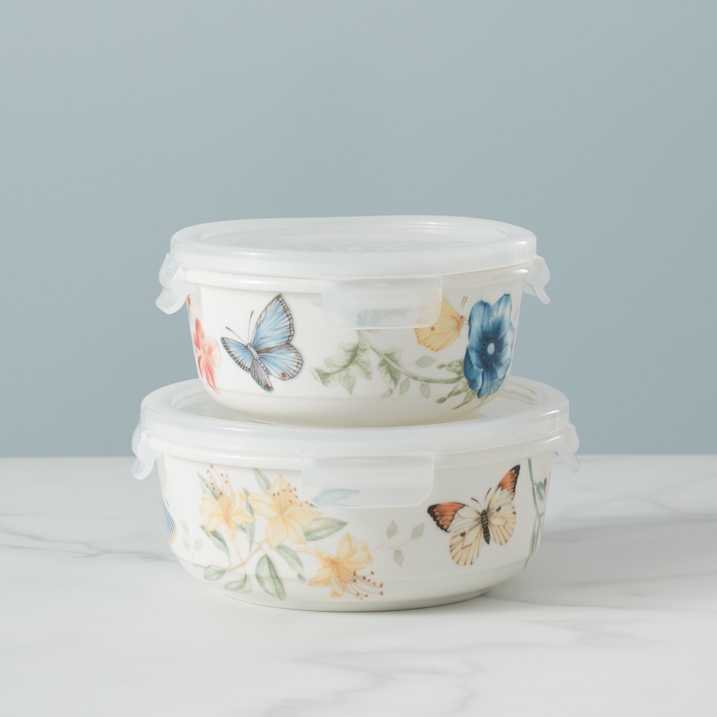 Lenox Fine Lenox Fine Butterfly Meadow Small Round Container - Image 2