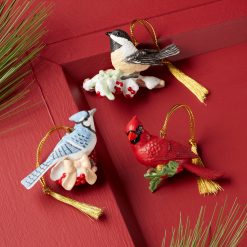 Alternative view of Lenox Fine Lenox Fine Winter Birds Ornaments, Set of 3