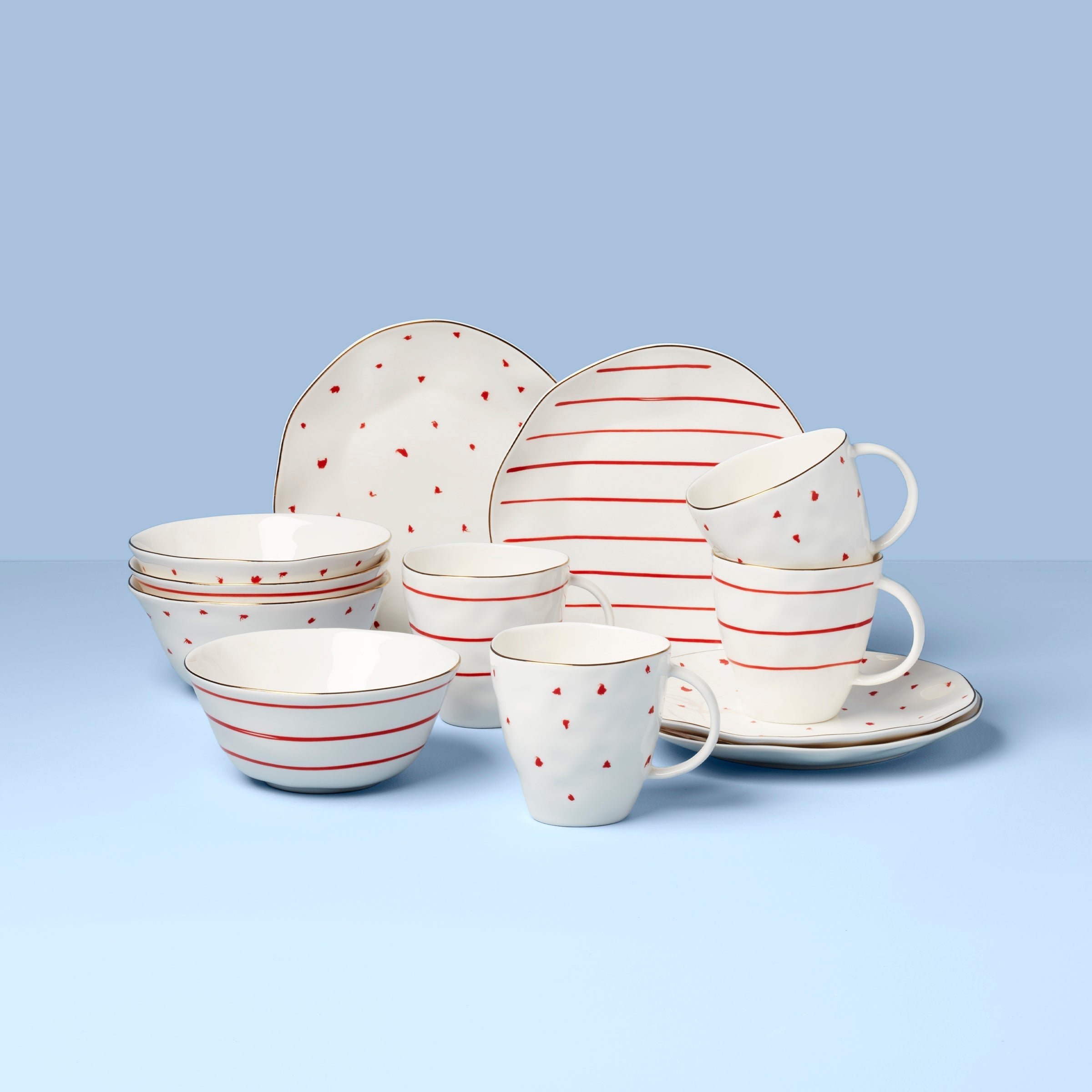 Lenox Fine Lenox Fine Garnet Bay 12-Piece Dessert Set