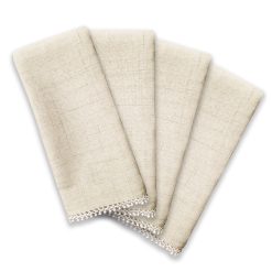 Alternative view of Lenox Fine Lenox Fine French Perle Natural 19x19 Napkins, Set of 4