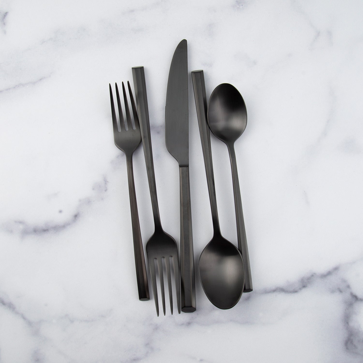 Lenox Fine Lenox Fine Isobel Black Satin 20-Piece Flatware Set - Image 5