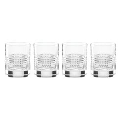 Lenox Fine Lenox Fine Sloane Crystal Double Old Fashion Glasses, Set of 4