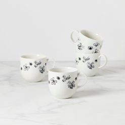 Lenox Fine Lenox Fine Garden Doodle Mugs, Set of 4