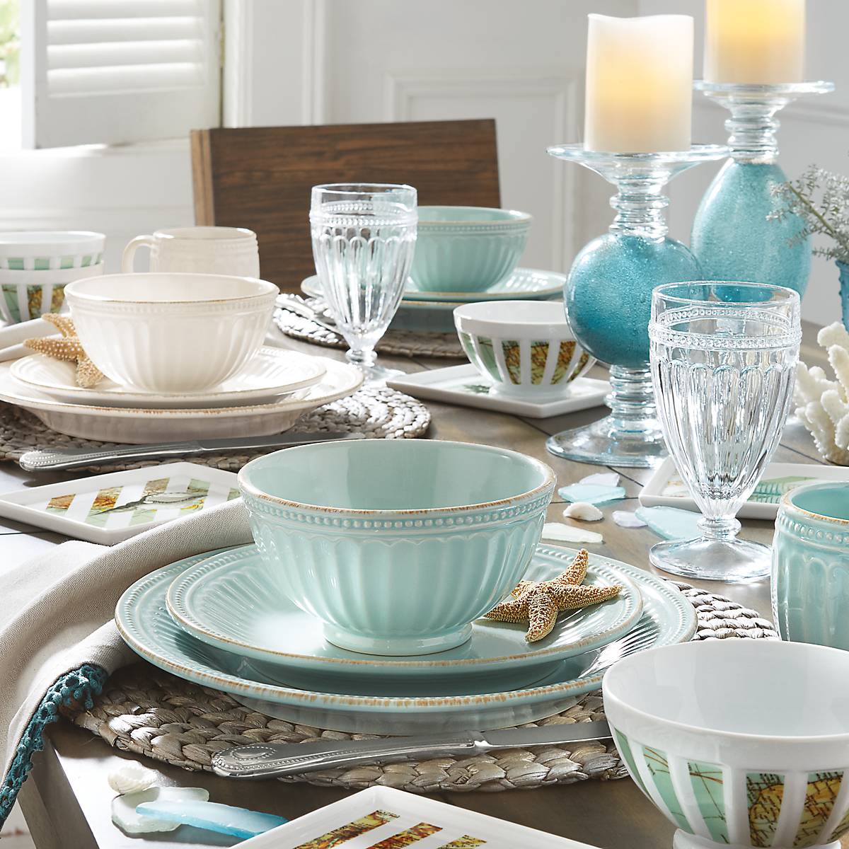 Lenox Fine Lenox Fine French Perle Groove Ice Blue 4-Piece Place Setting - Image 8