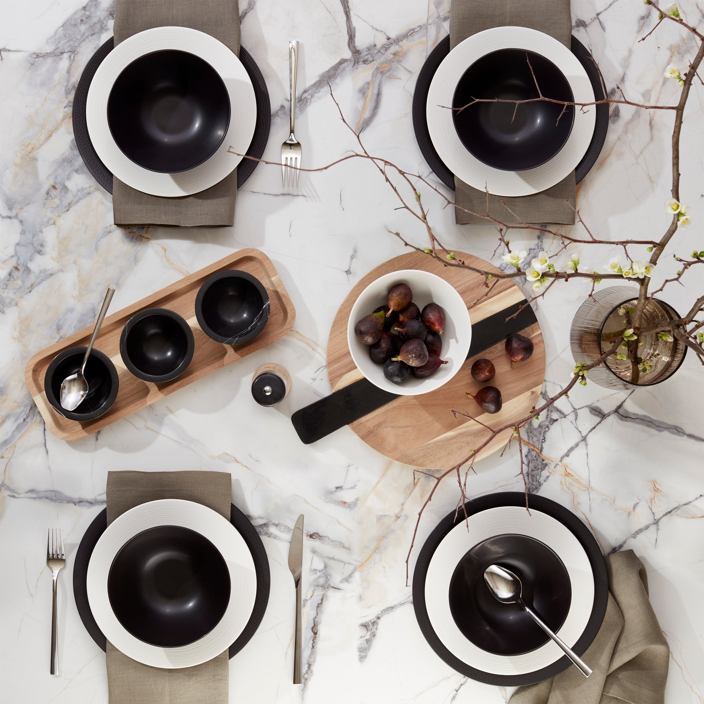 Lenox Fine Lenox Fine LX Collective White 12-Piece Dinnerware Set - Image 6