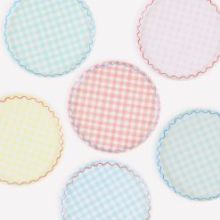 Lenox Fine Lenox Fine Gingham Reusable Small Plates, Set of 6