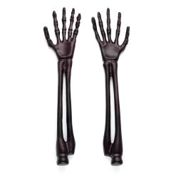 Lenox Fine Lenox Fine Vintro Halloween Skeleton Black Satin 2-Piece Salad Servers