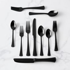 Alternative view of Lenox Fine Lenox Fine Portola Black Mirror 20-Piece Flatware Set