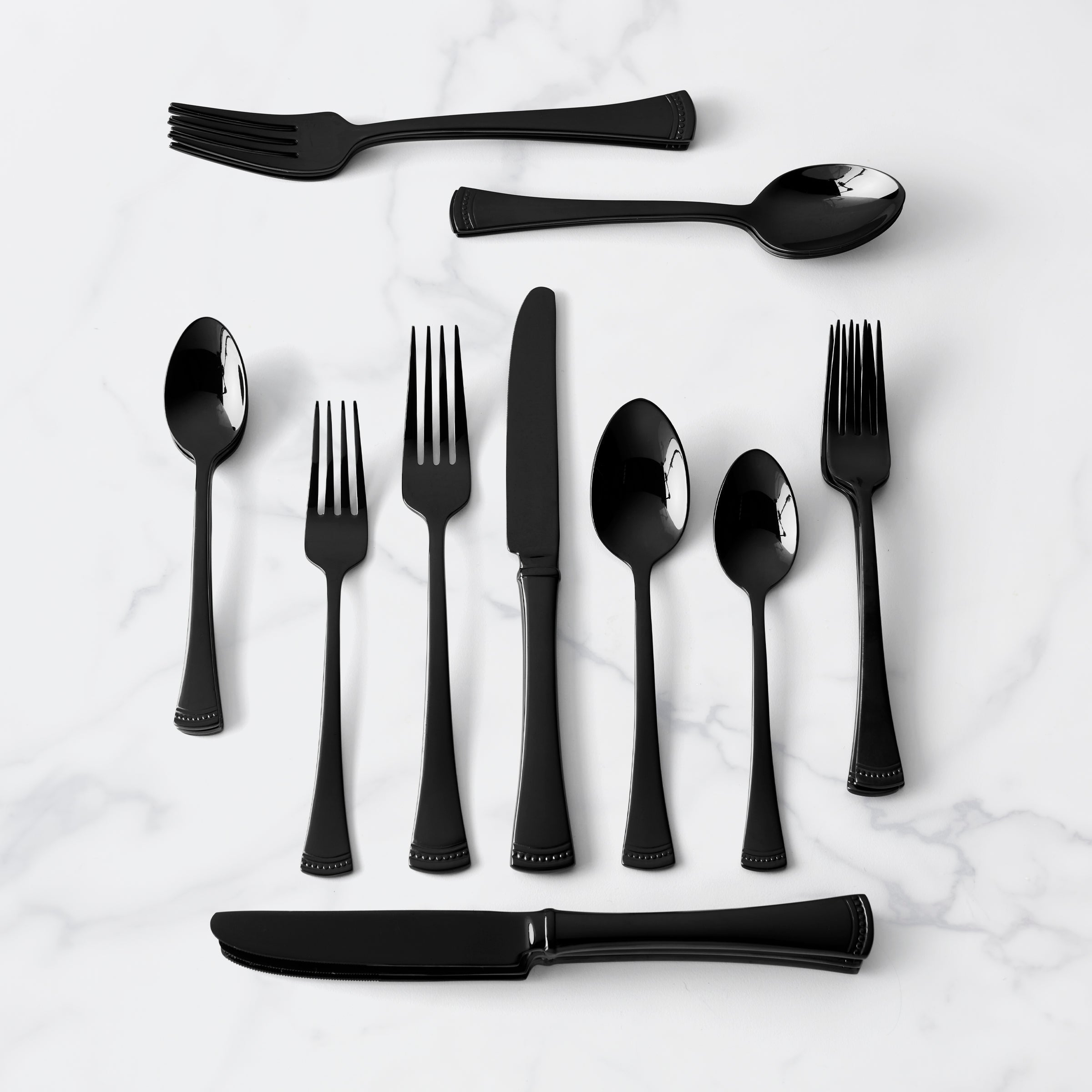 Lenox Fine Lenox Fine Portola Black Mirror 20-Piece Flatware Set - Image 2