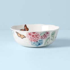 Lenox Fine Lenox Fine Butterfly Meadow Hydrangea Large Serving Bowl