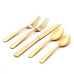 Lenox Fine Lenox Fine Aptitude Champagne Satin 20-Piece Flatware Set