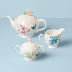 Alternative view of Lenox Fine Lenox Fine Butterfly Meadow Pink Ombre 5-Piece Tea Set