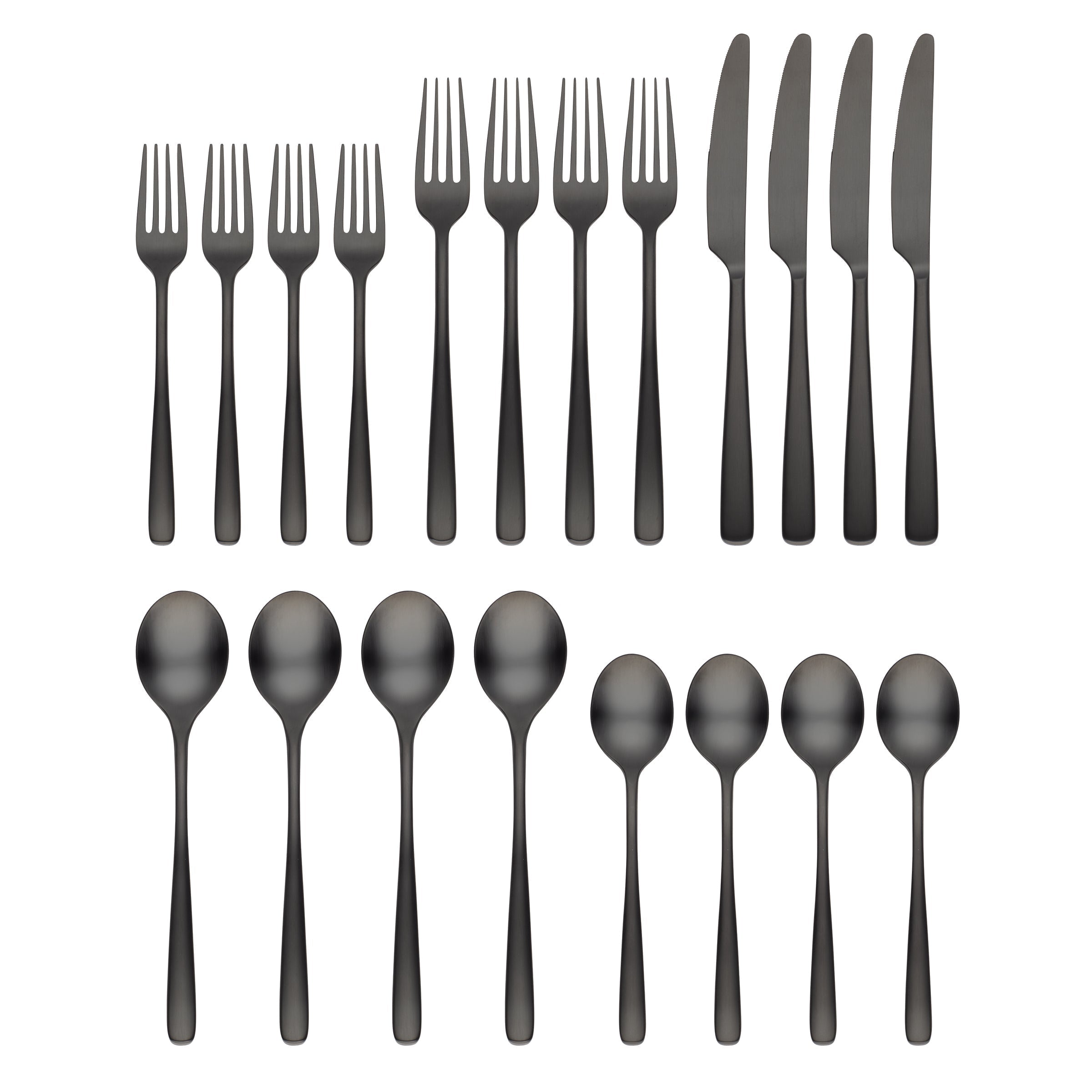 Lenox Fine Lenox Fine Rise Black Satin 20-Piece Flatware Set - Image 2