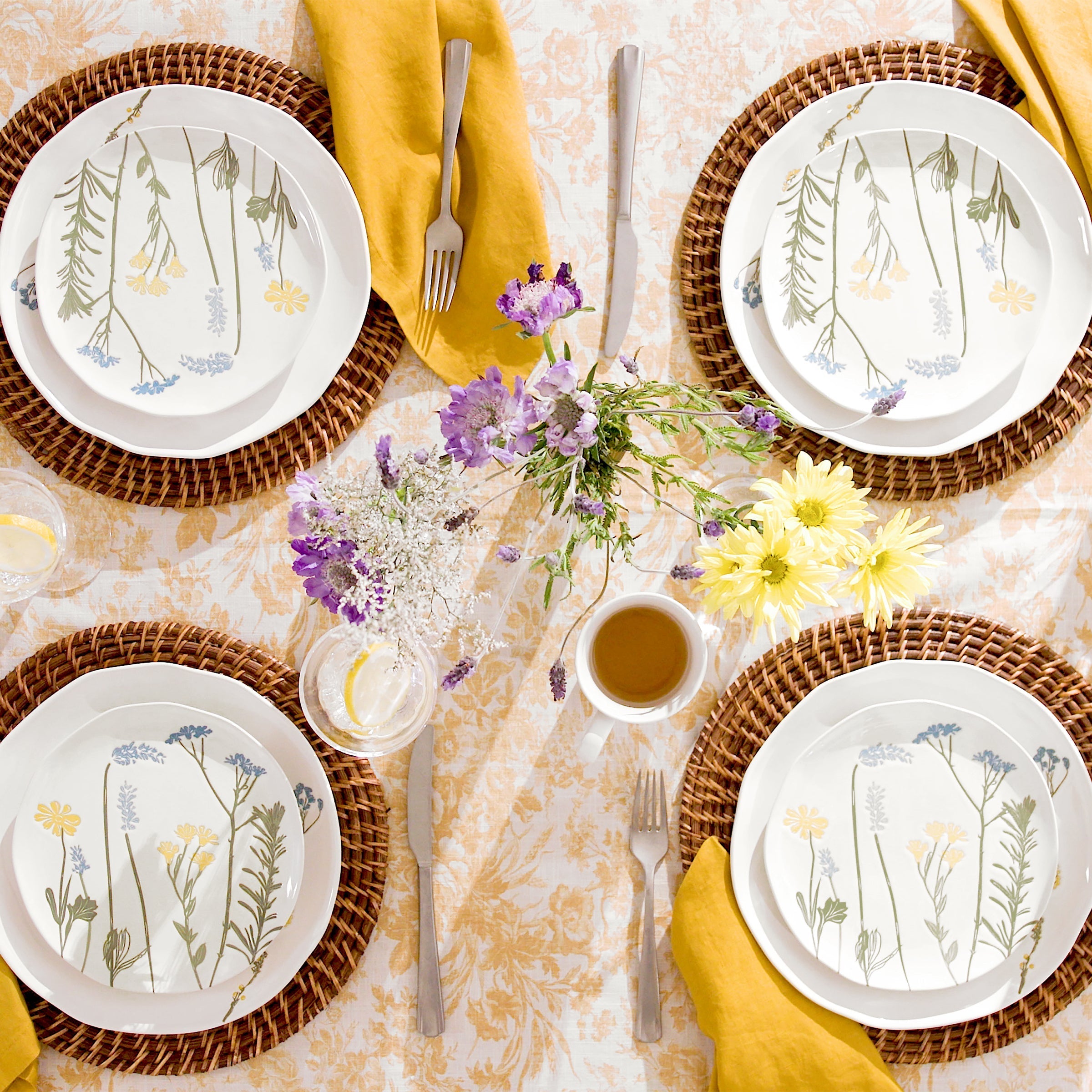 Lenox Fine Lenox Fine Wildflowers 12-Piece Dinnerware Set - Image 3