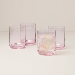 Alternative view of Lenox Fine Lenox Fine Tuscany Stackable Blush Tall Glasses, Set of 4