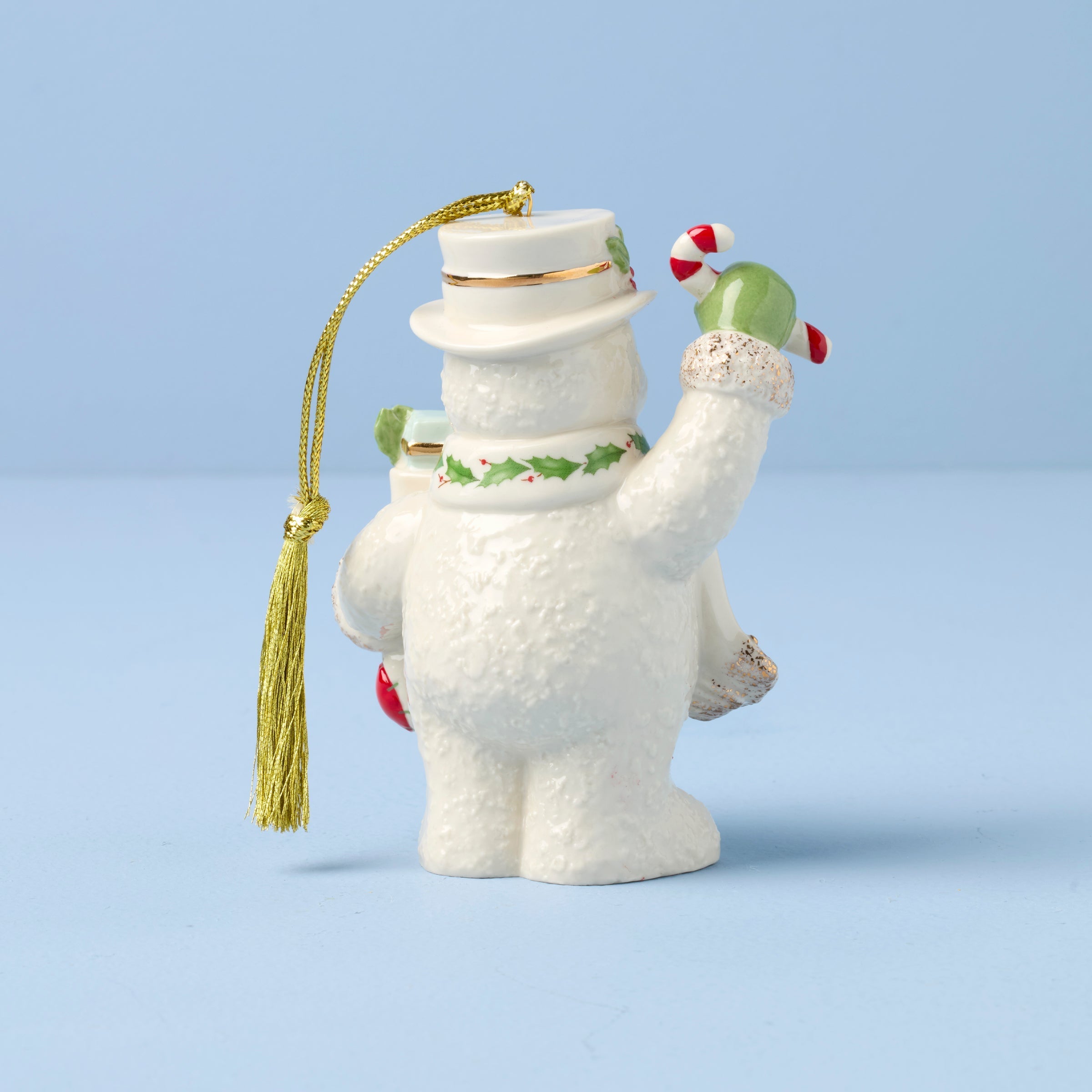Lenox Fine Lenox Fine 2026 Snowman With Stocking Ornament - Image 2