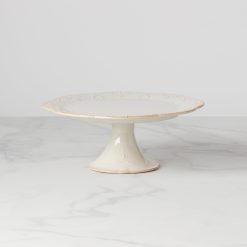 Lenox Fine Lenox Fine French Perle White Pedestal Cake Plate