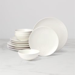 Lenox Fine Lenox Fine Roseto White 12-Piece Dinnerware Set