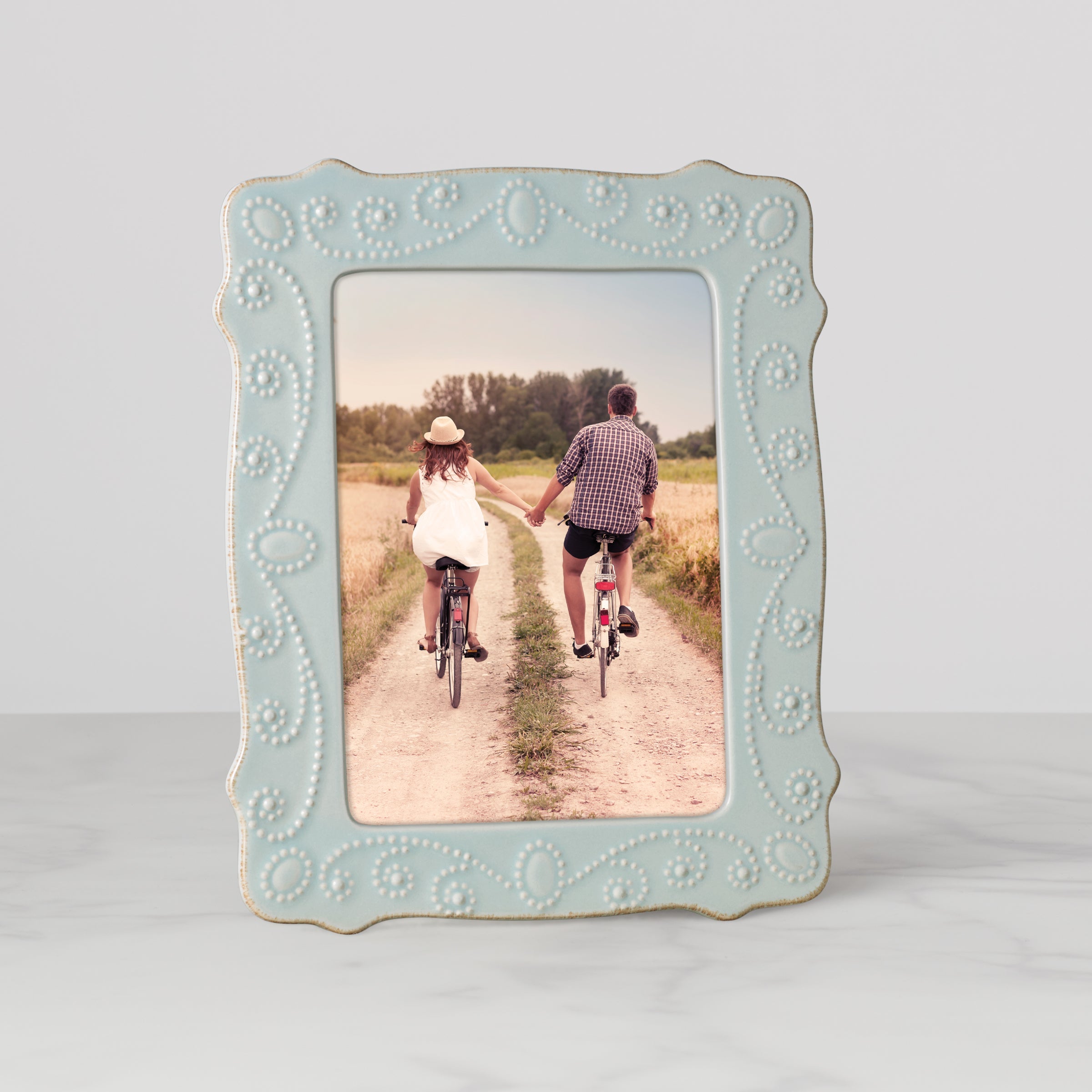 Lenox Fine Lenox Fine French Perle Ice Blue 5x7 Photo Frame