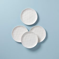 Lenox Fine Lenox Fine Bay Colors White Accent Plates, Set of 4