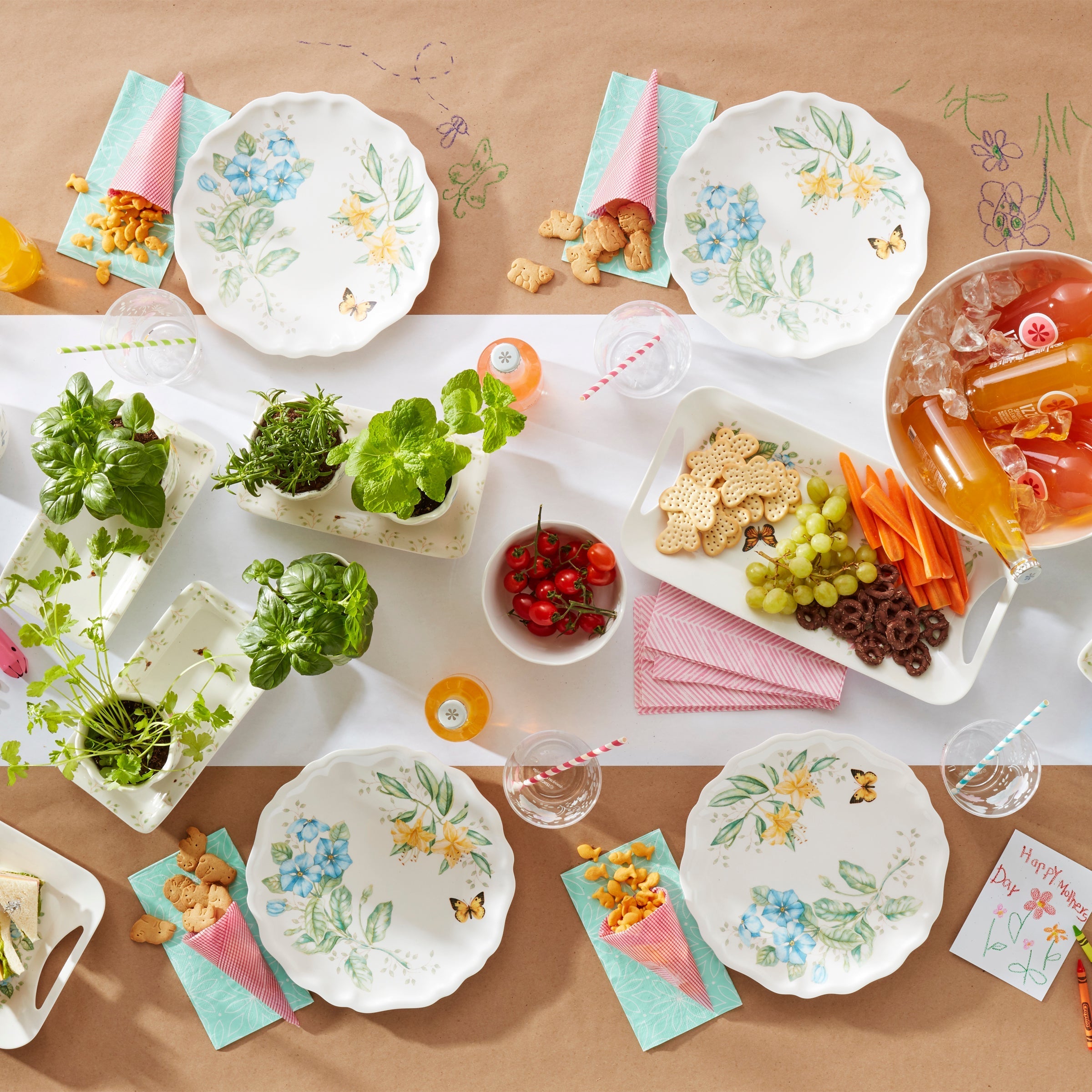 Lenox Fine Lenox Fine Butterfly Meadow Melamine Hors d'Oeuvres Tray - Image 3