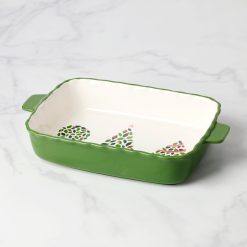 Lenox Fine Lenox Fine Evergreen Rectangular Scallop Baking Dish