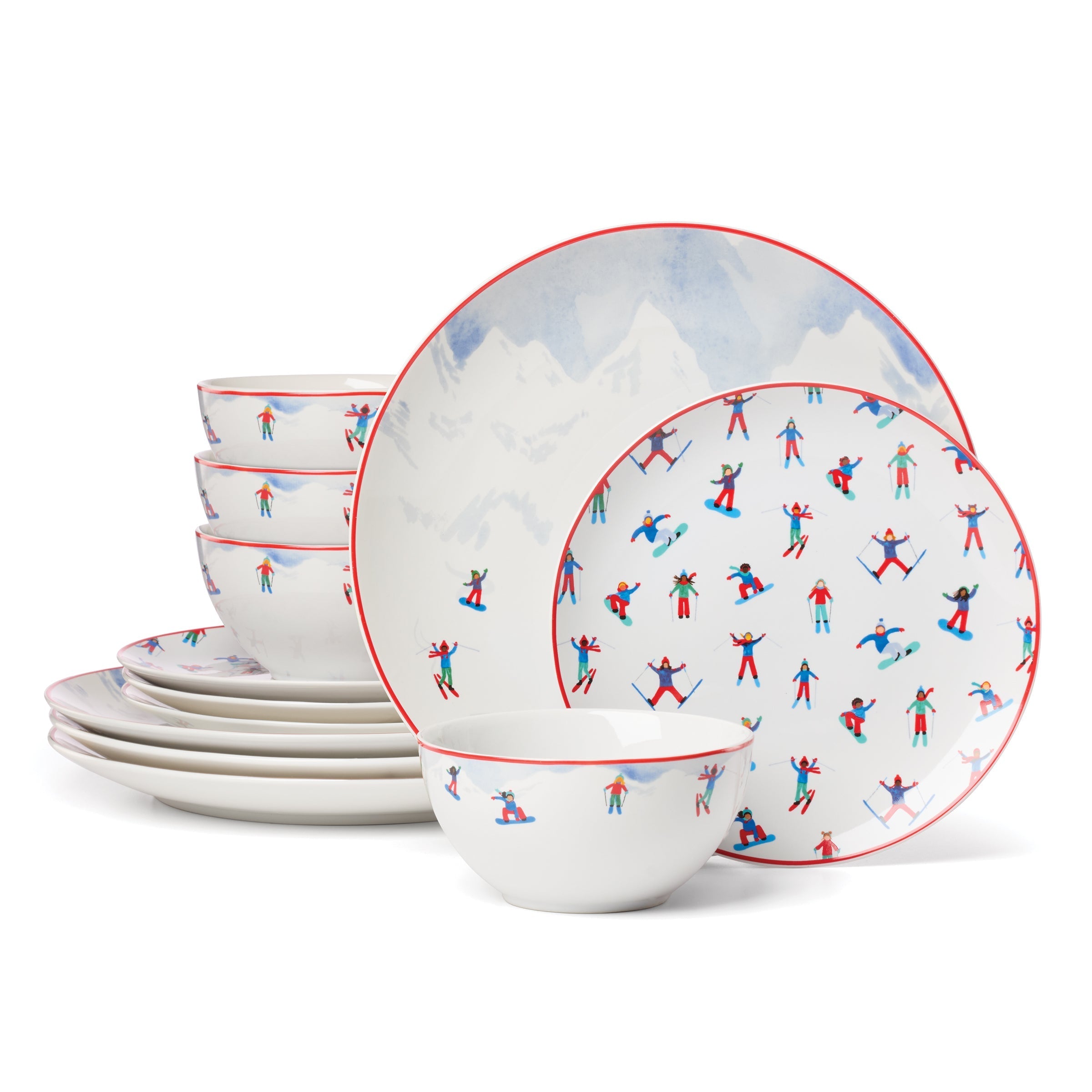 Lenox Fine Lenox Fine Snowbound 12-Piece Dinnerware Set