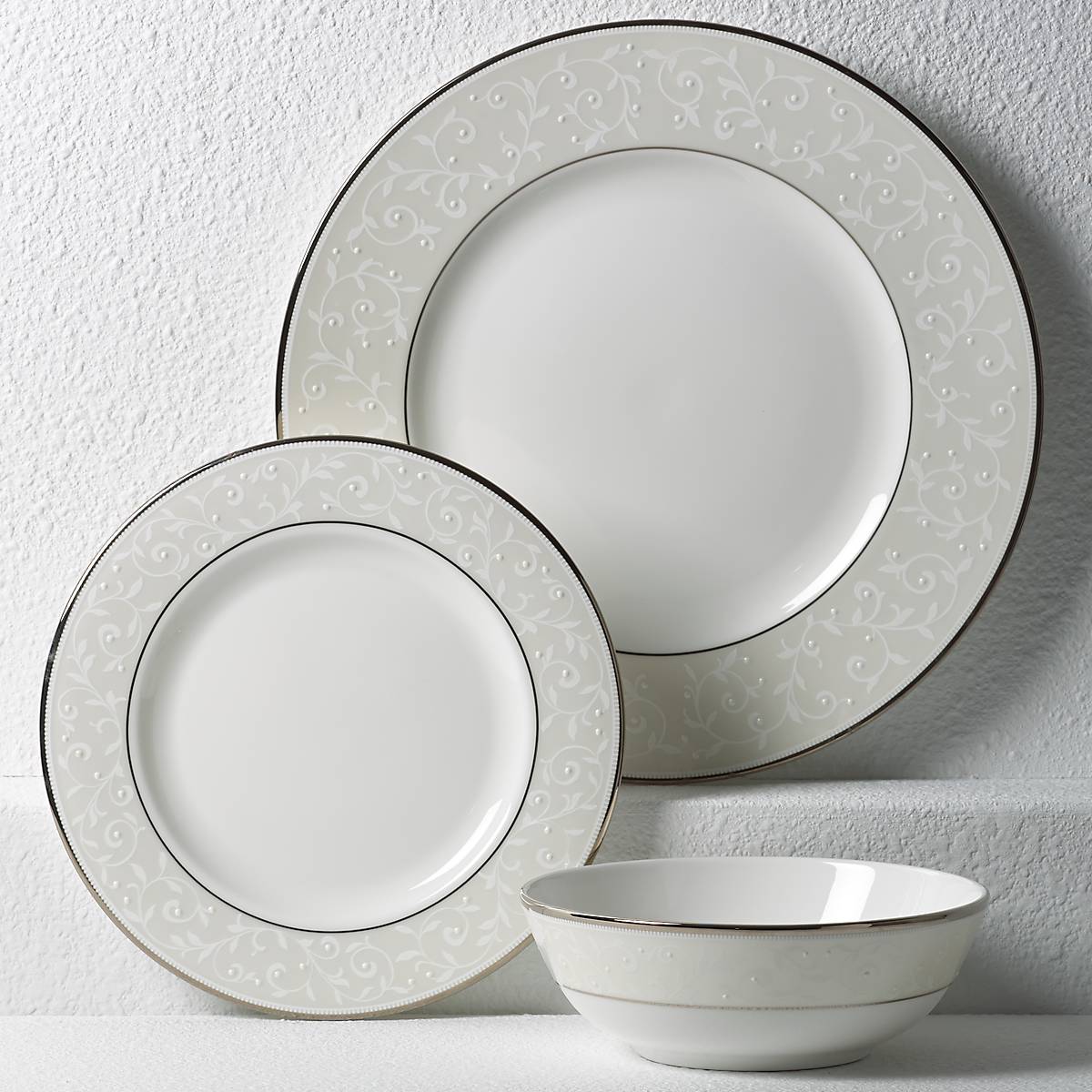 Lenox Fine Lenox Fine Opal Innocence 3-Piece Place Setting - Image 4